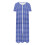 Women's plaid flannel robe with pockets, S-2XL 4