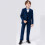 Ensemble de costume décontracté uni pour garçon, bleu, taille 12-13 ans 7