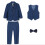 Tacar Tuxedo Cabhlach Buachaillí Caolfheistithe 4 phíosa 7-8 mbliana d'aois 3