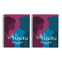 A4 Love Journal for Husband and Wife Paperback 2 Pack