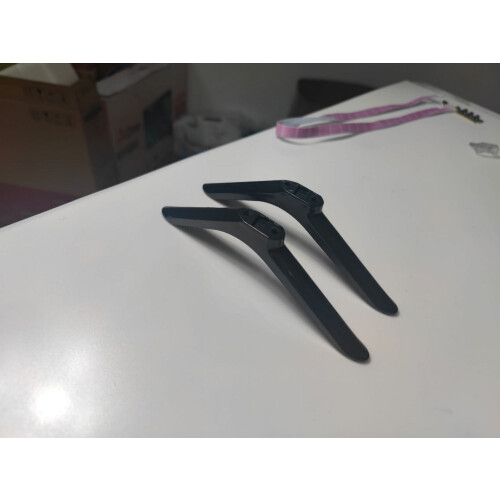 TV Stand Legs Black Plastic 2 pcs 40 Inch 1