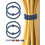 Magnetic Boho Curtain Tiebacks with Wooden Beads 4-Pack 1