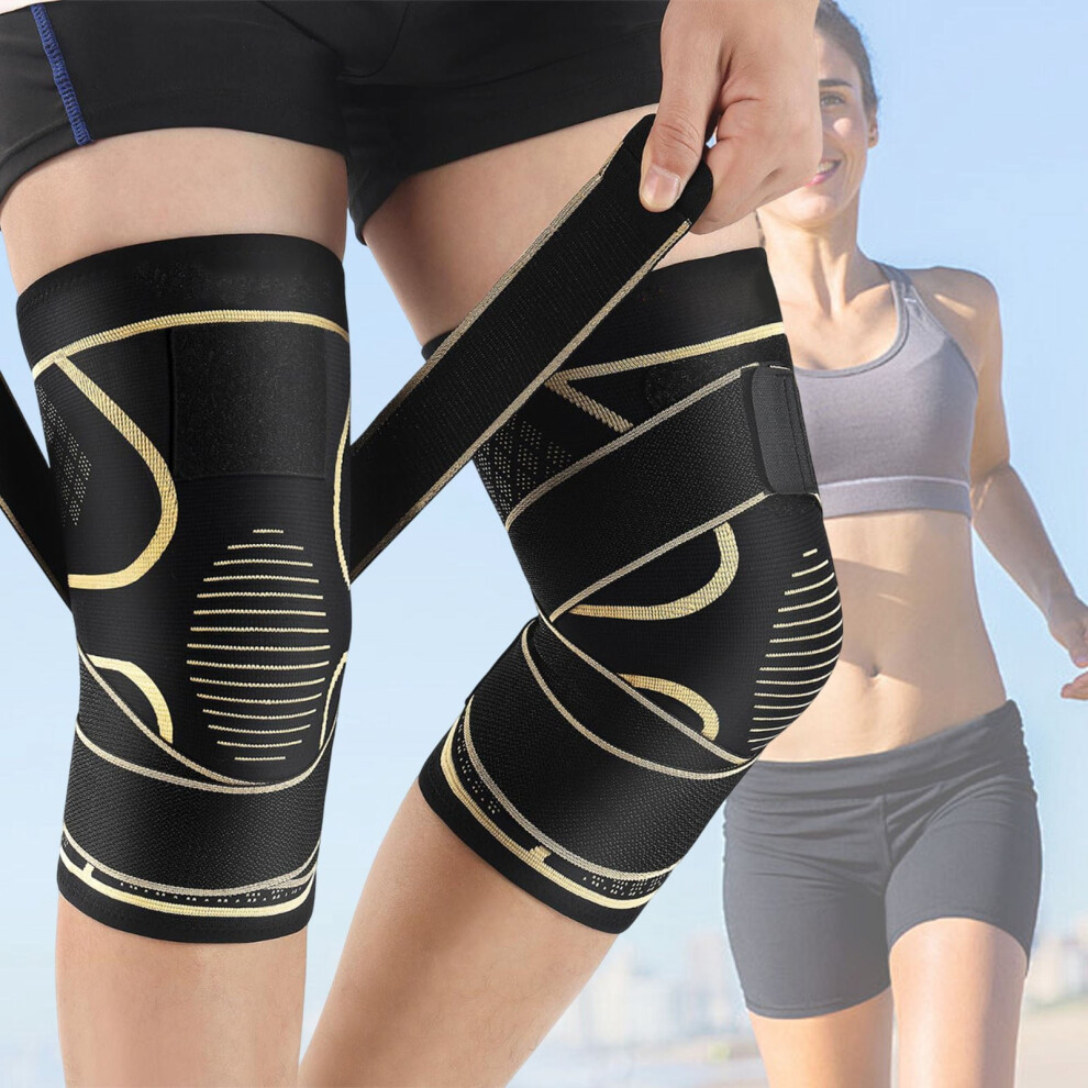 Copper Knee Brace with Strap for Pain Relief and Support
