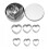 Heart Cookie Cutter Set Stainless Steel 6-Pc 1