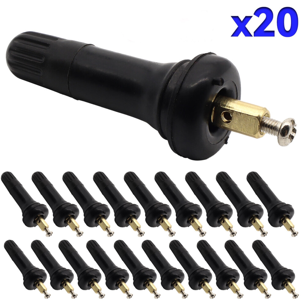 Tpms Tire Pressure Sensor Rubber Valve Stem 20 Pcs 974856142309