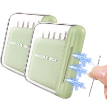 Magnetic Sewing Needle Case with 10 Embroidery Needles