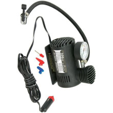 12V Car Inflator Air Compressor Metal Tire Inflator High Pressure Air Pump Black