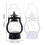 Lantern DIY Craft Bead Candle Keychain Earrings White 2 pcs 2