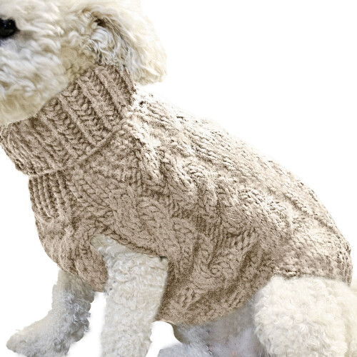 Knitted Solid Winter Dog Sweater Sleeveless Ultra Soft Warm 1