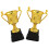 HEMOTON Mini Trophy Decorative Trophy Set 2 Pieces 7