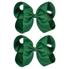 Hair Bows with Alligator Clips Black 2 pcs