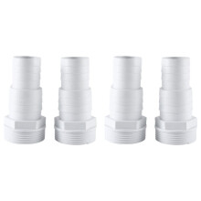 4Pcs Hose Adapter 1-1/2Inch and 1-1/4Inch Male 3-Way Washer Hose Connection for Hot Tubs Swimming Pool Hose Connector
