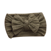 Baby Headbands Soft Wide Elastic Nylon with Jacquard Bow