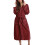Women's Hooded Terry Cloth Bathrobe Lightweight Soft Plush 1