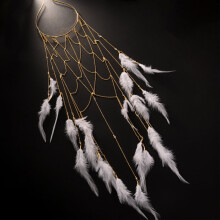 Bohemian feathered hairband accessory for celebrations