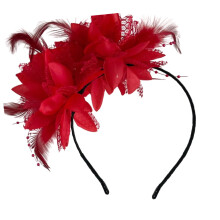 Halloween Feather Headband Soft Flower Hair Accessory