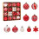Christmas Hanging Balls White Red 42 Pcs 1