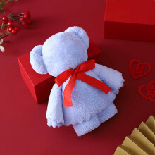 Valentine's Decor Velvet Face Towel Thickened Absorbent