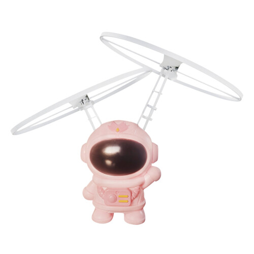 Pink astronaut-themed infrared-controlled hovering