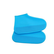Dengmore Waterproof Silicone Non-Slip Rain Shoes Blue