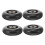 FRCOLOR PU silent wheels 2.5 inch 4 pcs 6