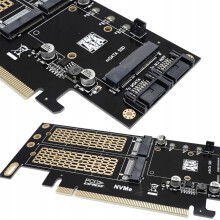 M.2 NVMe NGFF to PCIe 4x Adapter B+M Key mSATA