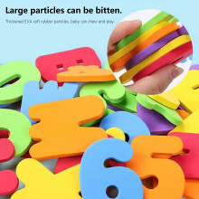 EVA Foam Floating Alphabet and Number Bath Stickers 36-Pc