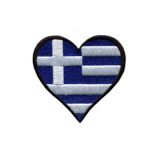 Greece National Flag Patch Embroidered Tactical Iron-On or