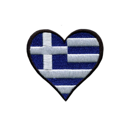 Greece National Flag Patch Embroidered Tactical Iron-On or
