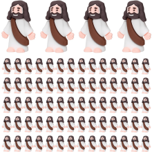 Mini Jesus Figurines Ocher 100 Pack