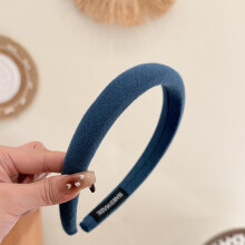 Gewatteerde haarbanden voor dames, 2 stuks smalle tulbandhaarbanden – effen kleur modieuze haarbanden, neutrale volumineuze hoofddekselaccessoires