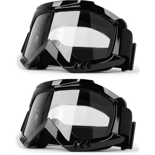 Motorcycle Goggles Anti-Fog Scratch Wind Dustproof Clear