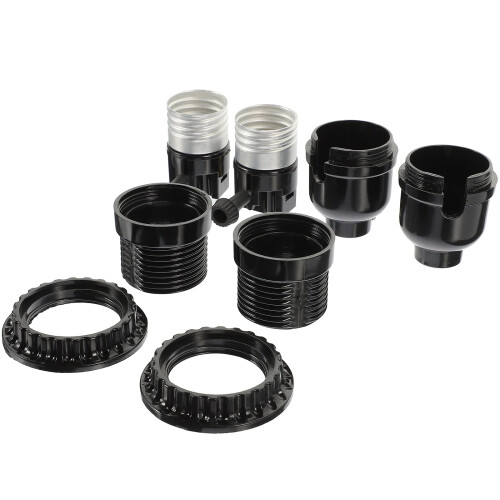 Screw Light Socket Replacement Parts Retro Lamp Socket 2 Pcs