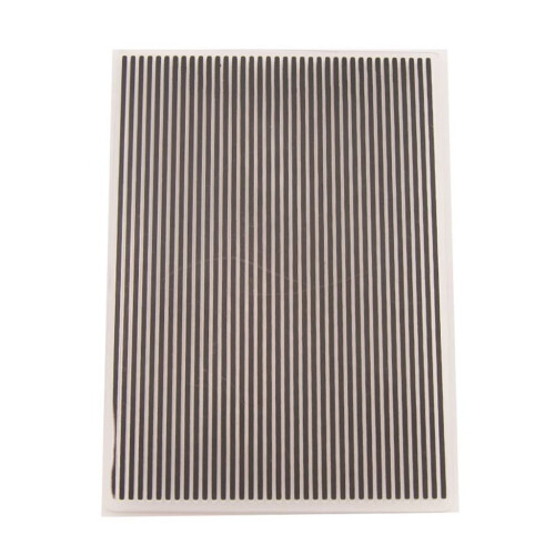Stripe embossing folder template for scrapbooking and card