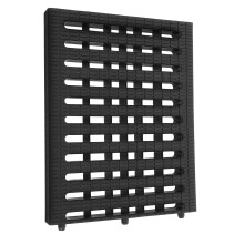 Black Polymer Plastic Rectangular Drain Strainer 1 pc 9.9 x