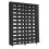 Black Polymer Plastic Rectangular Drain Strainer 1 pc 9.9 x 1