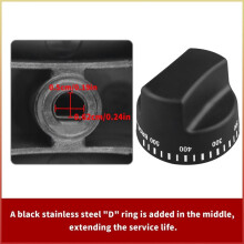 PB010129 Thermostat Knob Black Replacement Part Compatible with for Viking Ranges Replaces for 811005 AP5315410