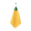 Christmas Hand Towel Yellow Plush Absorbent with Hooks 1