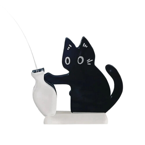 Black Cat Refrigerator Magnet Vase 1 Pcs