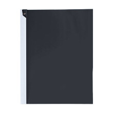 A4 Clear Front Report Covers Black Plastic 1 Pack