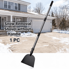 Outdoor Snow Spade Head, Replacement, Easy to Install, Multifunctional Supplies,Ice Removal Spade,Hand Tool for Yard,Winter, Flat