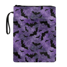 Retro tas met ritssluiting (8,66 x 11,42 inch), polyester boekomslag en organizer, decoratief suikerschedelontwerp – verjaardagscadeau voor