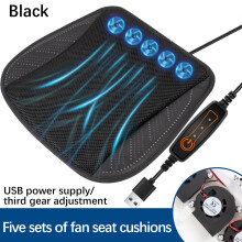 Cooling Seat Cushion USB Fan Breathable Ventilated