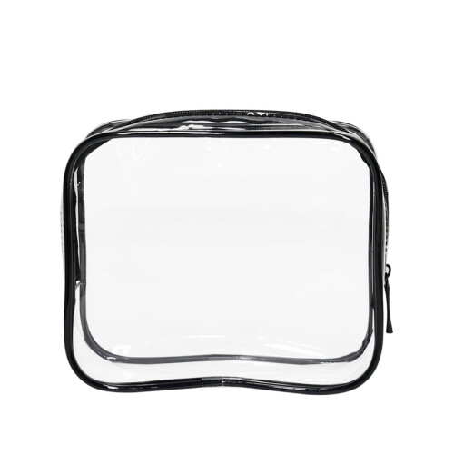 Trousse de maquillage transparente Wilinohome format quart