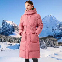 Dlouhá zesílená parka s termo podšívkou pro chlapce a dívky 5-15 let, zimní kabát s kapucí, jednobarevný, s kapsami, ležérní teplá