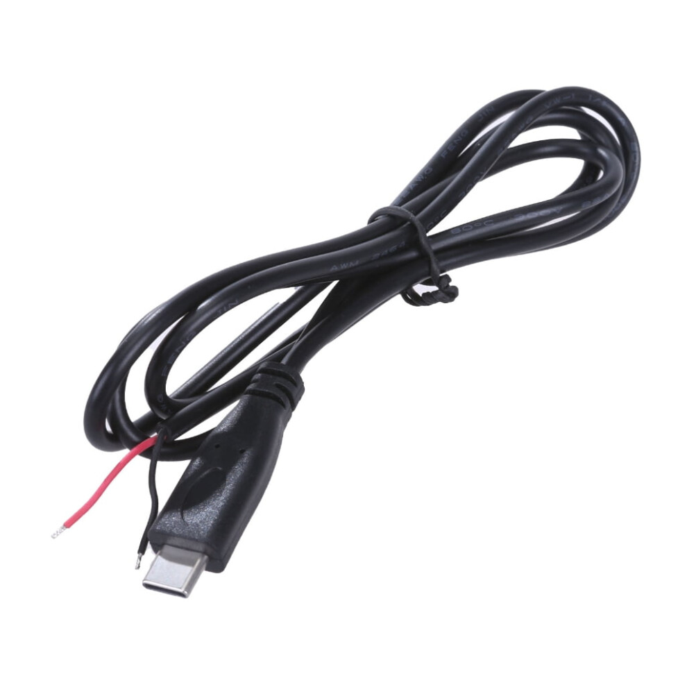 Usb C To 2-Pin Bare Wire Power Cord 90 Straight Head 22Awg 975221479655