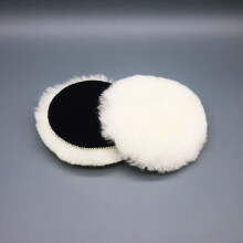 Wool Polishing Pads Set of 2 with Easy Replacement Feature 5 Inch Size