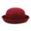 Dameull bowlerhatt med elegant opprullbar brem 2