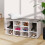 Shoe Cabinet with Bench Storage White 5