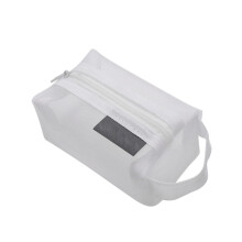 Sac de rangement en filet Wilinohome carré à fermeture éclair (1 pièce)